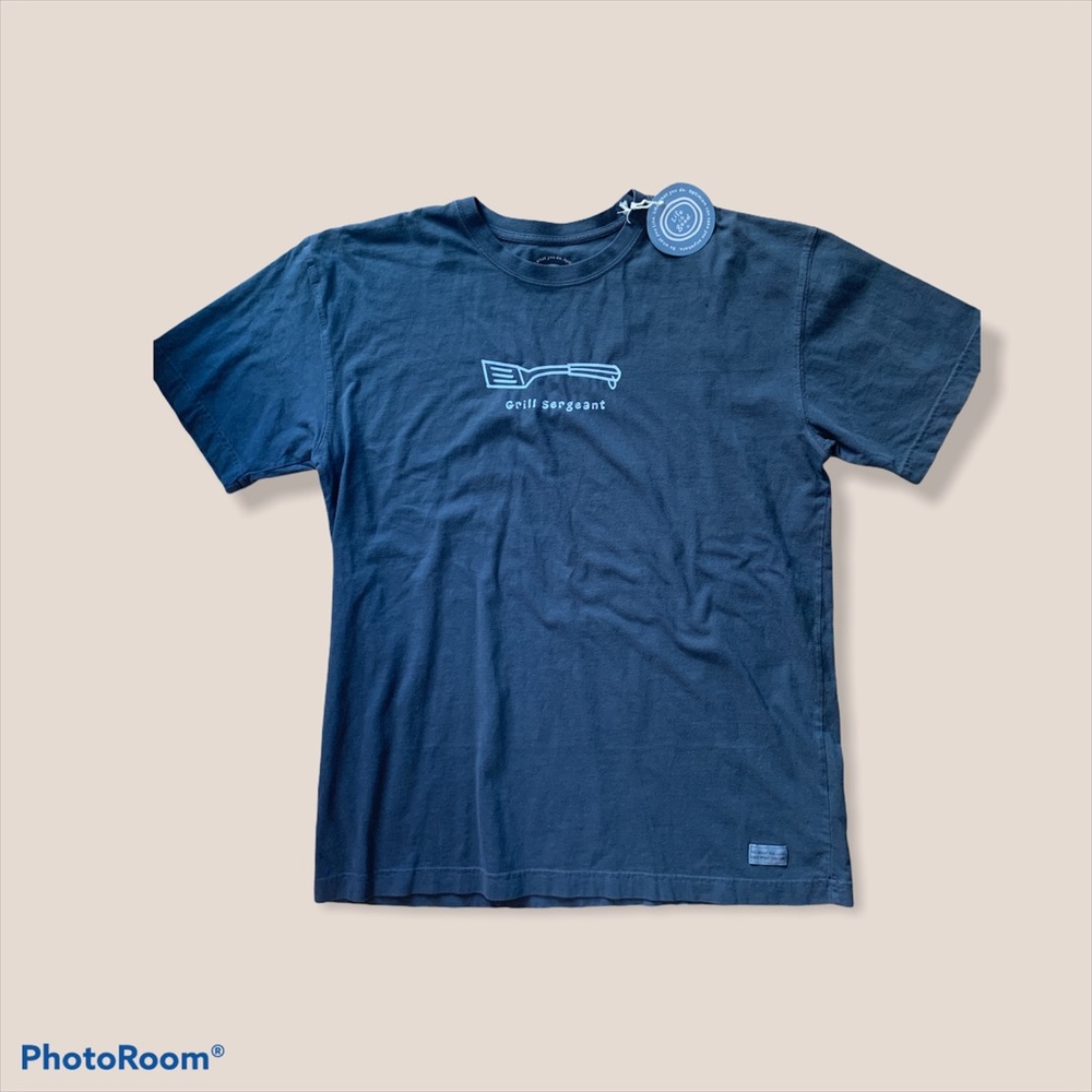 Life is good Grill Sergeant T-Shirt Sz. M